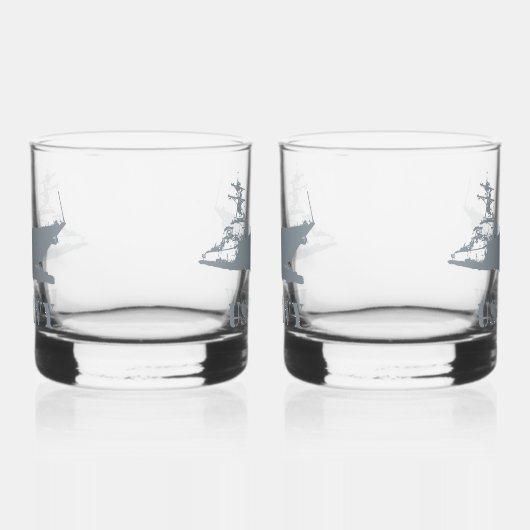  AMERIKAANSE MARINE WHISKY GLAS (Links)