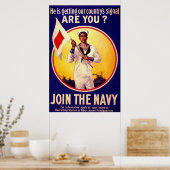 Amerikaanse marine ~ WW1 Poster (Keuken)