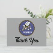 Amerikaanse marine | Zeebijen Bedankkaart (Staand voorkant)