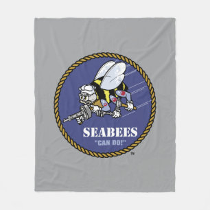 Amerikaanse marine Zeebijen Fleece Deken