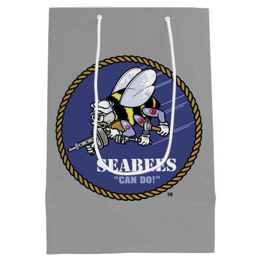 Amerikaanse marine | Zeebijen Medium Cadeauzakje (Achterkant)