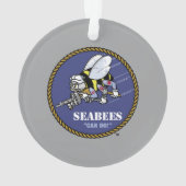Amerikaanse marine | Zeebijen Ornament (achterkant)
