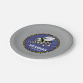 Amerikaanse marine | Zeebijen Papieren Bordje (Gekanteld)