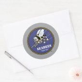 Amerikaanse marine | Zeebijen Ronde Sticker (Envelop)