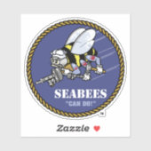 Amerikaanse marine | Zeebijen Sticker (Vel)