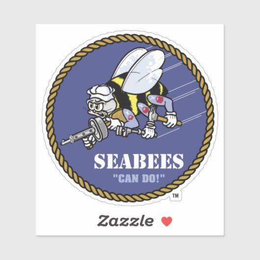 Amerikaanse marine | Zeebijen Sticker (Vel)