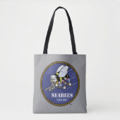 Amerikaanse marine | Zeebijen Tote Bag (Voorkant)