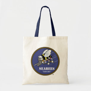 Amerikaanse marine Zeebijen Tote Bag