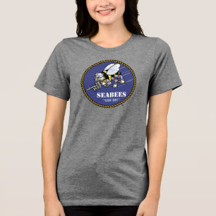Amerikaanse marine Zeebijen Tri-Blend Shirt