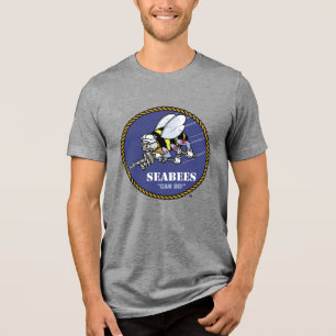 Amerikaanse marine   Zeebijen Tri-Blend Shirt