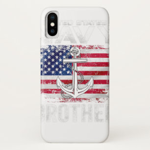 Amerikaanse marinebroer met Amerikaanse vlag Gift Case-Mate iPhone Case