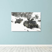 Amerikaanse marinepatrouille in Khowst-Gardez Pass Canvas Afdruk (Insitu (Houten vloer))