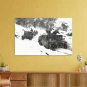 Amerikaanse marinepatrouille in Khowst-Gardez Pass Canvas Afdruk (Insitu (Woonkamer))