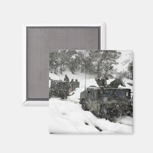 Amerikaanse marinepatrouille in Khowst-Gardez Pass Magneet (Voorkant / Achterkant)