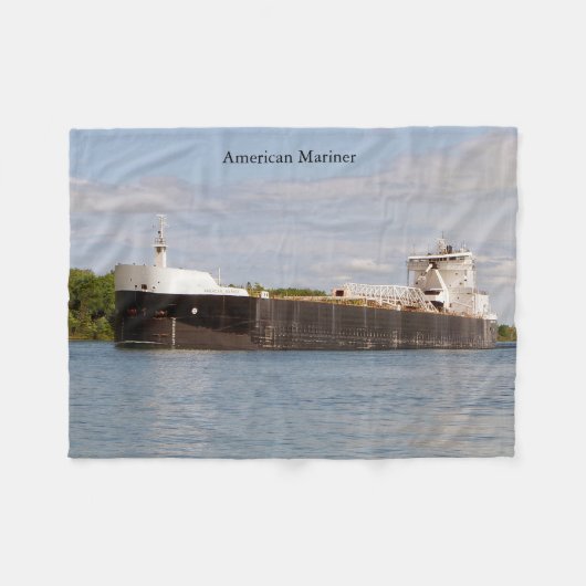Amerikaanse mariner fleece deken (Voorkant (Horizontaal))