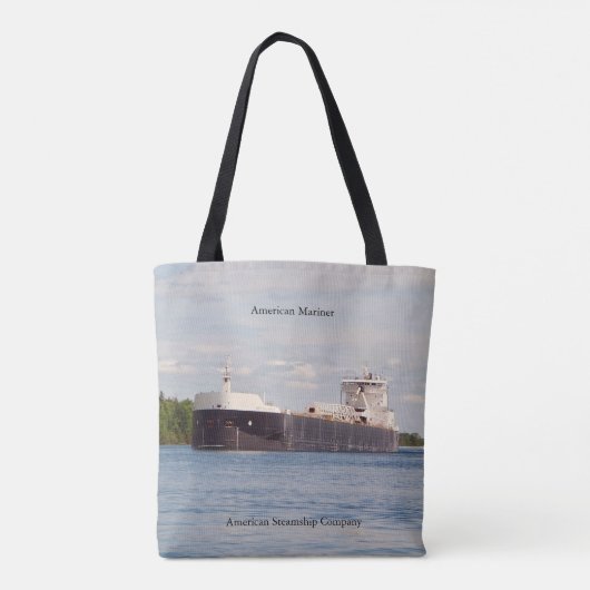 Amerikaanse mariner over de canvas tas (Achterkant)