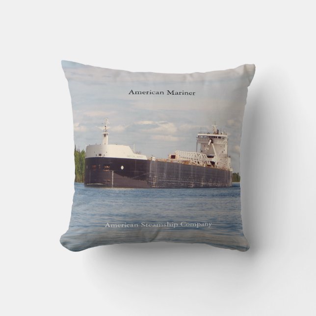 Amerikaanse Mariner vierkante kussen (Voorkant)