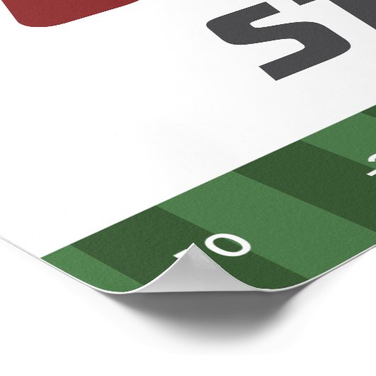 Amerikaanse marinescheepvaart Rood Birthday Welkom Poster (Hoek)