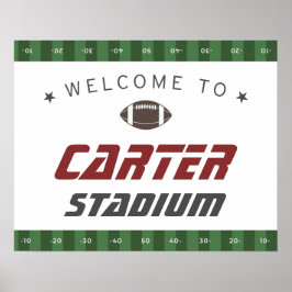 Amerikaanse marinescheepvaart Rood Birthday Welkom Poster