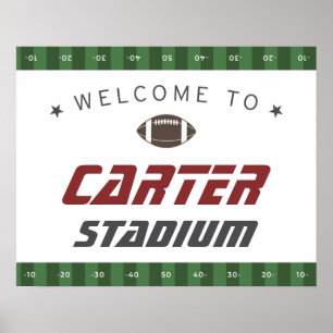 Amerikaanse marinescheepvaart Rood Birthday Welkom Poster