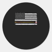 Amerikaanse marinewerper ronde sticker (Voorkant)