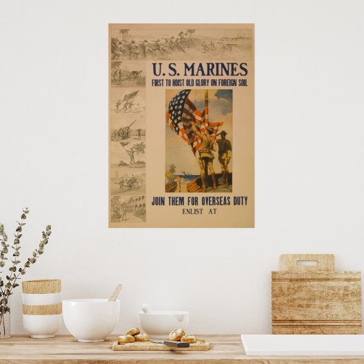Amerikaanse mariniers: 1913 - Poster (Keuken)