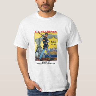 Amerikaanse mariniers: Dienst op land en Zee! T-shirt