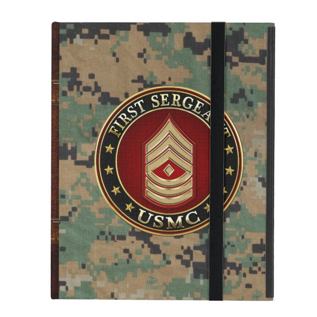 Amerikaanse mariniers: Eerste brigadier (USMC 1stS iPad Hoesje (Voorkant Dicht)