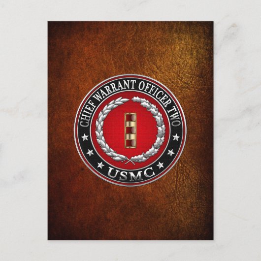 Amerikaanse mariniers: hoofdaanklager twee (USMC C Briefkaart (Voorkant)