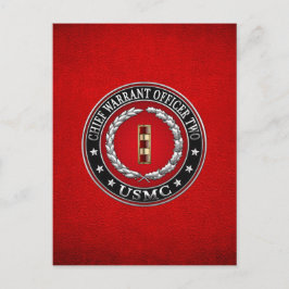 Amerikaanse mariniers: hoofdaanklager twee (USMC C Briefkaart