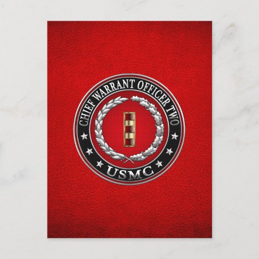 Amerikaanse mariniers: hoofdaanklager twee (USMC C Briefkaart (Voorkant)