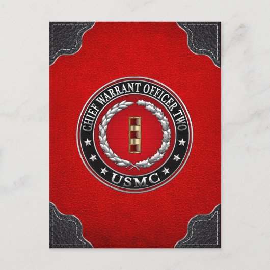 Amerikaanse mariniers: hoofdaanklager twee (USMC C Briefkaart (Voorkant)