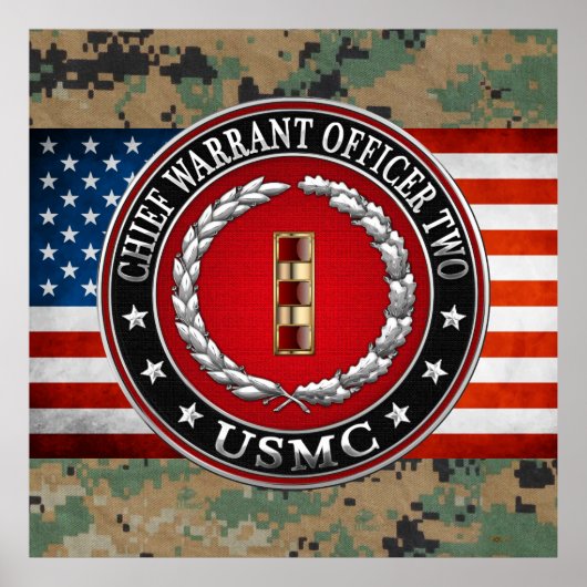 Amerikaanse mariniers: hoofdaanklager twee (USMC C Poster (Voorkant)