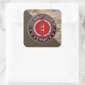 Amerikaanse mariniers: hoofdaanklager twee (USMC C Vierkante Sticker (Tas)