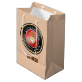 Amerikaanse mariniers in ruste Gift Bag Medium Cadeauzakje (Voorkant Gekanteld)