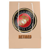 Amerikaanse mariniers in ruste Gift Bag Medium Cadeauzakje (Achterkant)