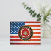 Amerikaanse mariniers: Majoor (USMC Maj) [3D] Briefkaart (Staand voorkant)