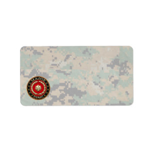 Amerikaanse mariniers: Majoor (USMC Maj) [3D] Etiket