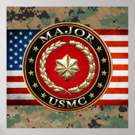 Amerikaanse mariniers: Majoor (USMC Maj) [3D] Poster