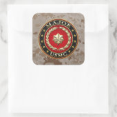 Amerikaanse mariniers: Majoor (USMC Maj) [3D] Vierkante Sticker (Tas)