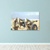 Amerikaanse mariniers maken zich klaar om een heks canvas afdruk (Insitu (Houten vloer))