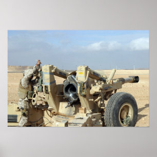 Amerikaanse mariniers maken zich klaar om een heks poster