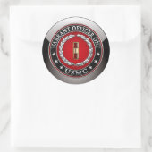 Amerikaanse mariniers: Ordonnateur 1 (USMC WO-1) [ Ronde Sticker (Tas)