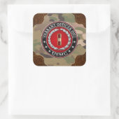 Amerikaanse mariniers: Ordonnateur 1 (USMC WO-1) [ Vierkante Sticker (Tas)