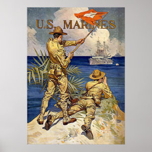 Amerikaanse mariniers poster