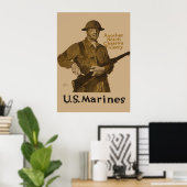 Amerikaanse mariniers poster (Thuiskantoor)