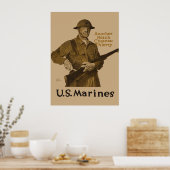 Amerikaanse mariniers poster (Keuken)