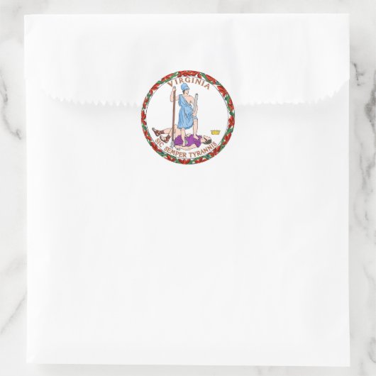 Amerikaanse mariniers ronde sticker (Tas)