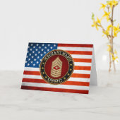 Amerikaanse mariniers: Sergeant-majoor (USMC SgtMa Kaart (Gele Bloem)