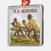 Amerikaanse mariniers ~ Soldaten van het Zee Metalen Ornament (Links)
